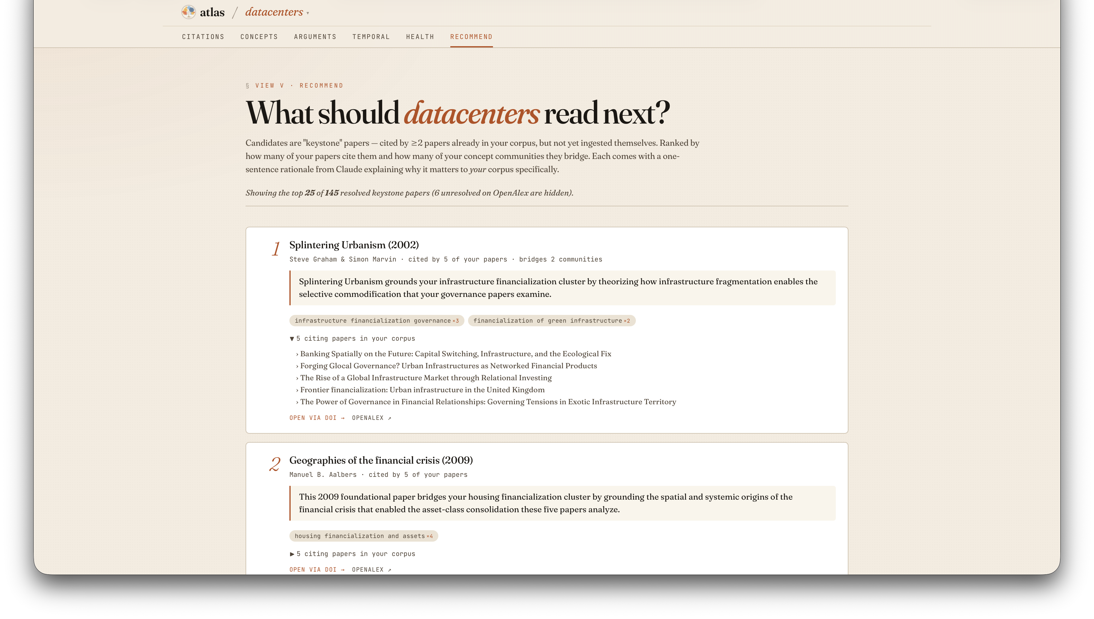 recommend — what to read next