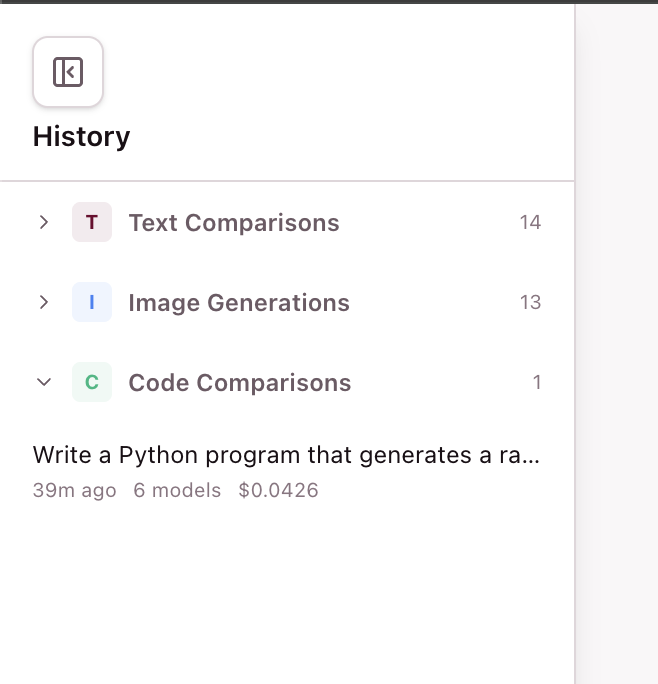history across text, image, and code